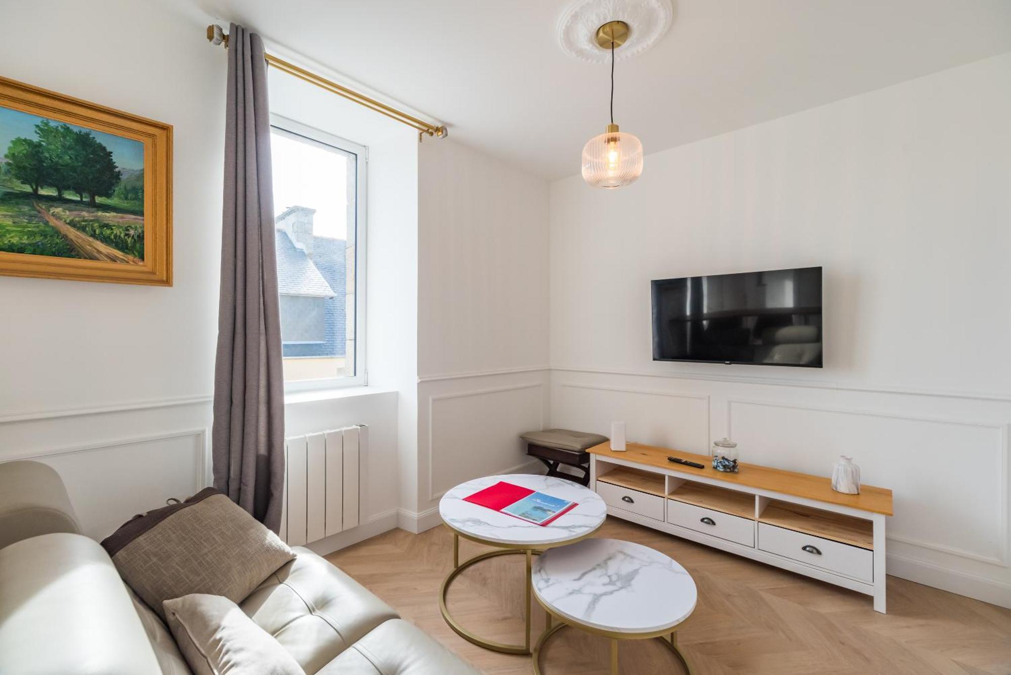 Ferienwohnung T2 Neuf Et Luxueux Bord De Mer Pleumeur-Bodou Exterior foto